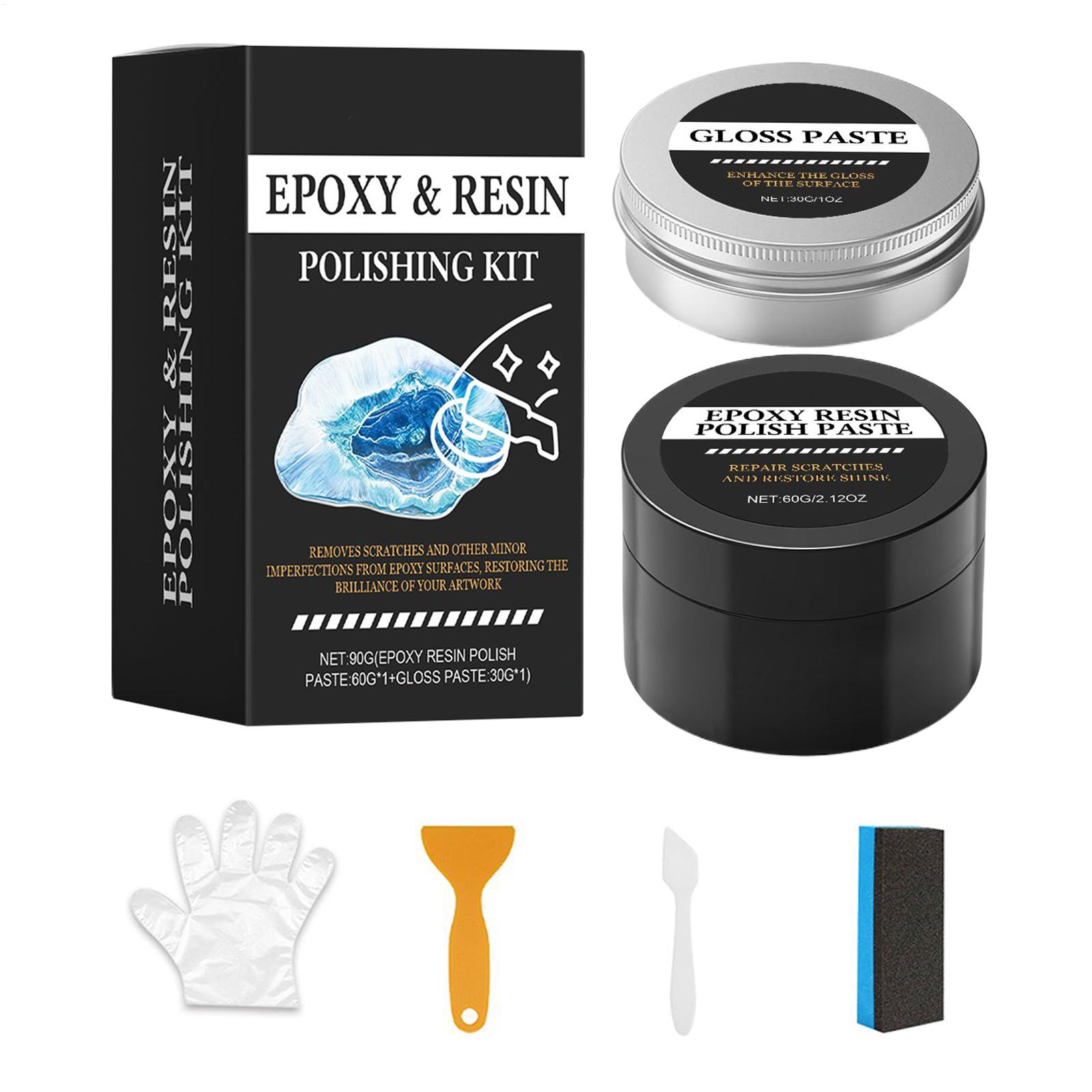 Resin Art Kit - Epoksi reçine yüksek parlaklıkta parlatma macunu