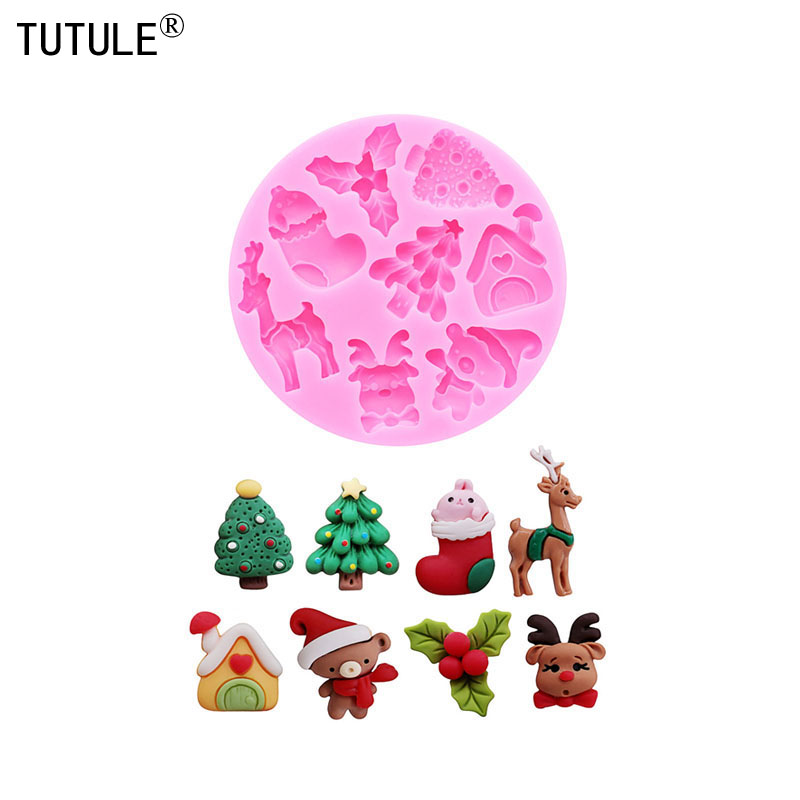 Resin Art Kit With Molds - Noel Serisi Silikon Kalıp Noel Ağacı