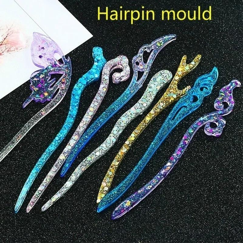 Resin Art Tools - Yeni Şeffaf Saç Tokası Silikon Özel