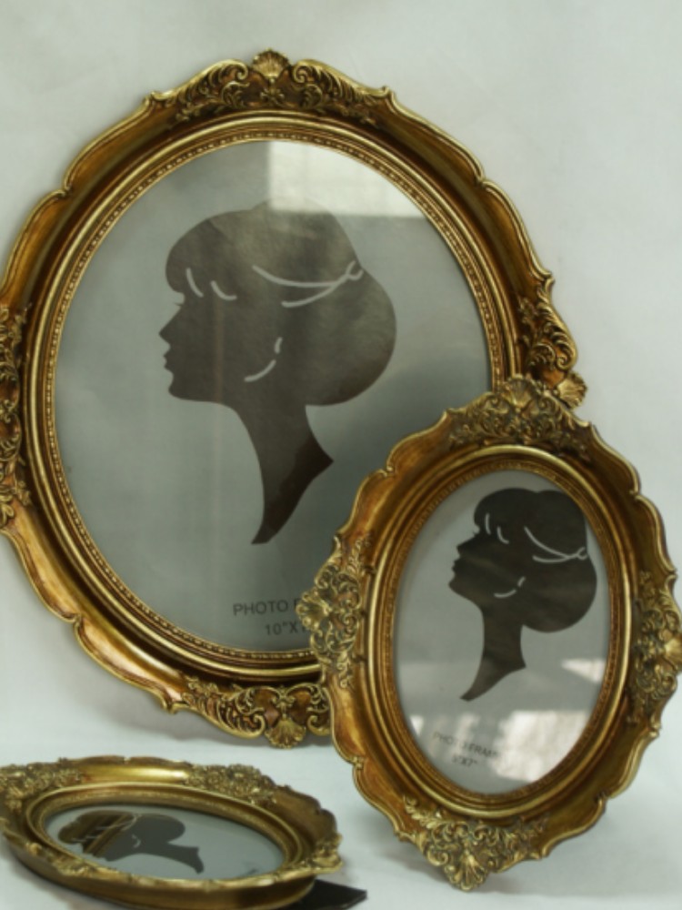 Resin Art Photo Frame - Oval Dekorasyon Fotoğraf Çerçevesi Oturma Odası