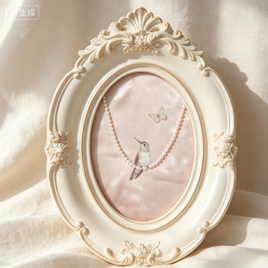 Resin Art Photo Frame - Fransız Vintage Duvar Fotoğraf Çerçevesi Sanat