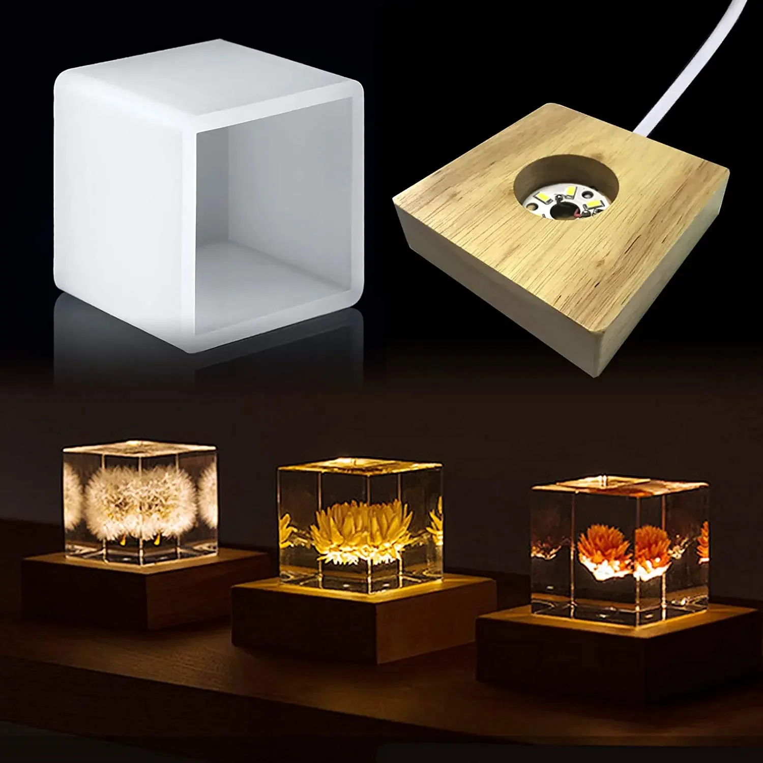 Kare Işık Reçine Kalıp, Reçine - Resin Art With Wood incelemesi ve fiyatı