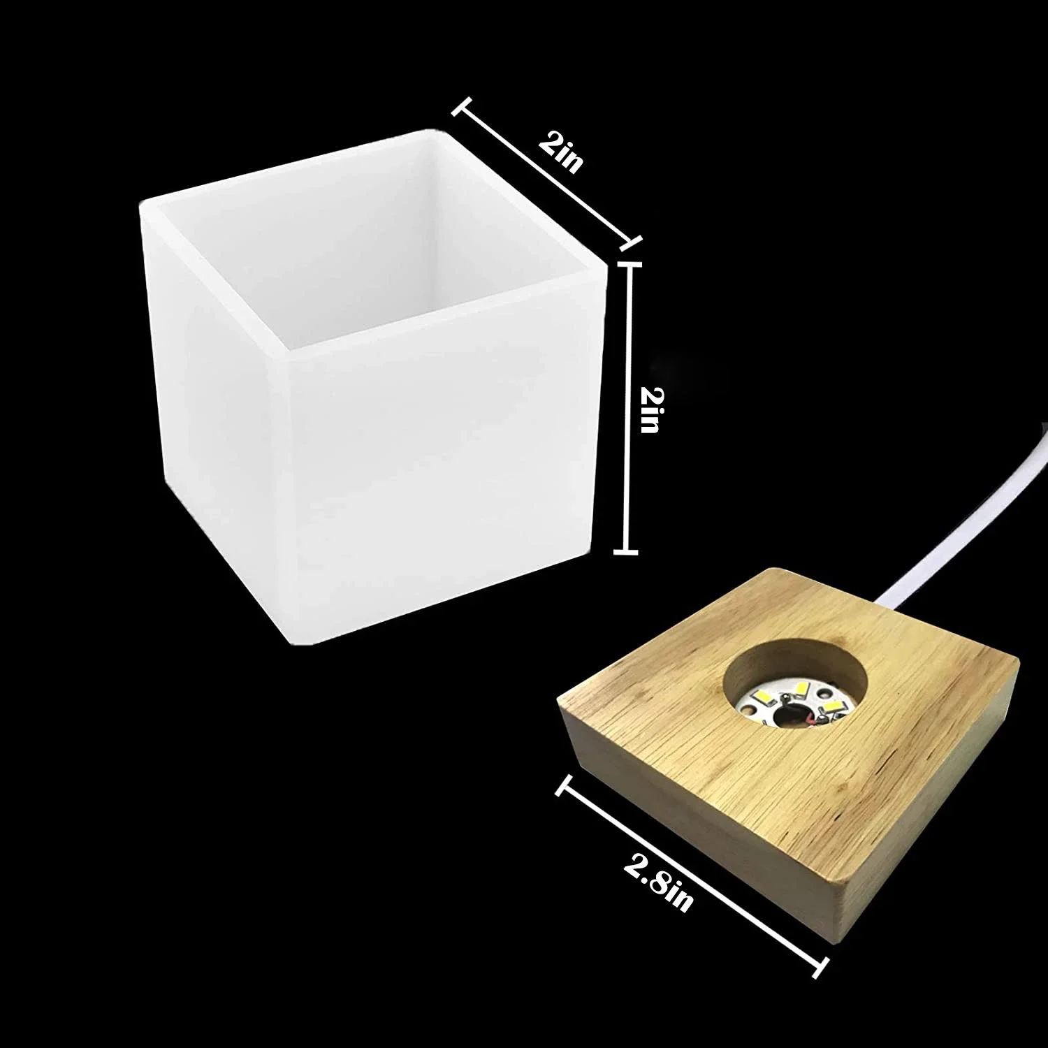 Kare Işık Reçine Kalıp, Reçine - Resin Art With Wood incelemesi ve fiyatı