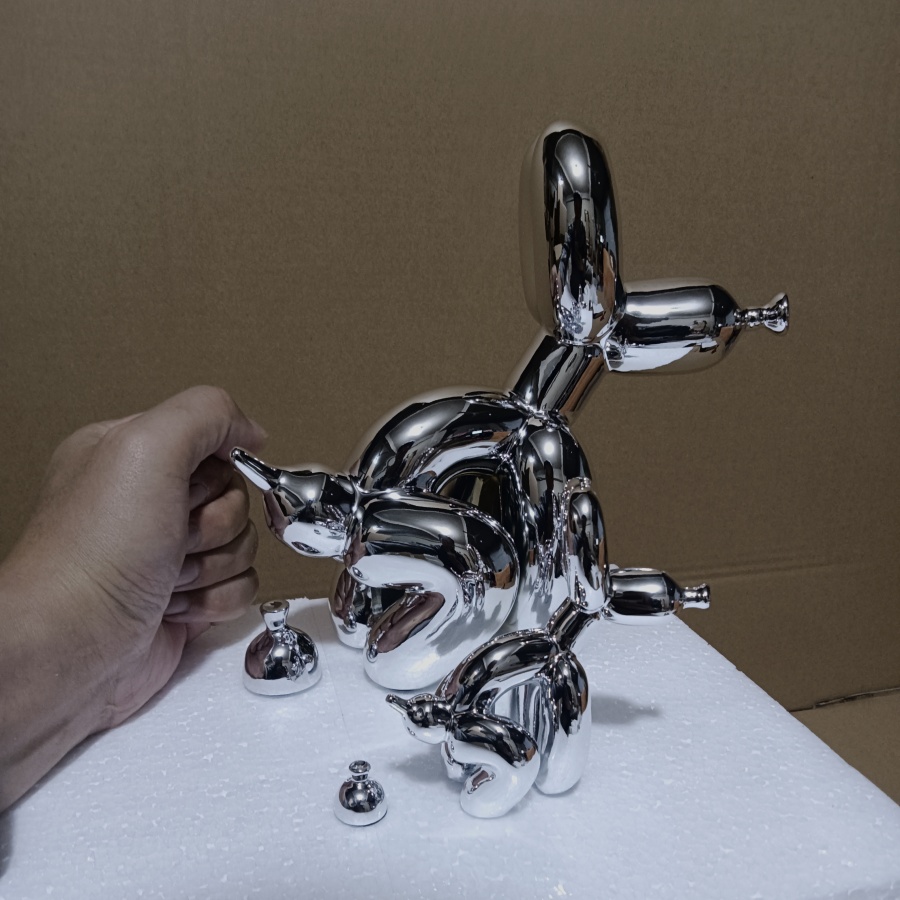 Modern Sanat Squat Balon Köpek - Resin Art With Wood incelemesi ve fiyatı