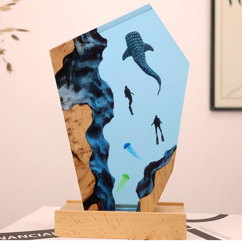 Reçine Mağara Balinası Dalgıç  - Resin Art Gift For Anniversary incelemesi ve fiyatı