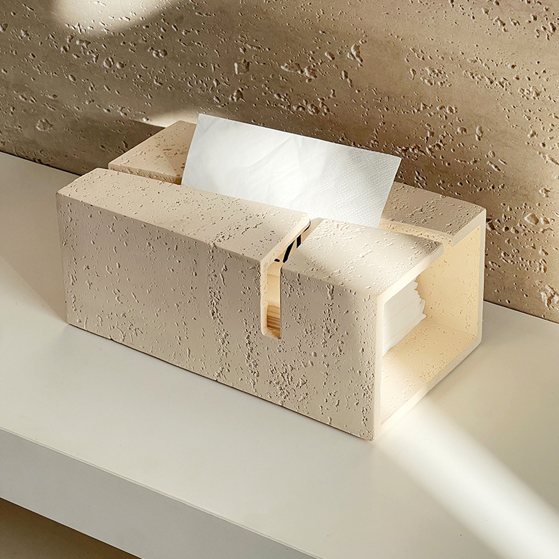Lüks Geometrik Taş Mendil Kutu - Resin Art Aesthetic incelemesi ve fiyatı