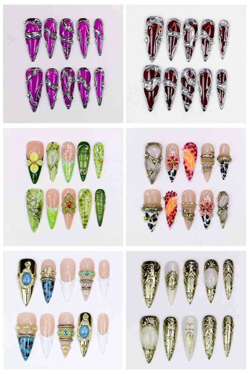 10 Adet Uzun Stiletto Takma Tı - Resin Art Flowers incelemesi ve fiyatı