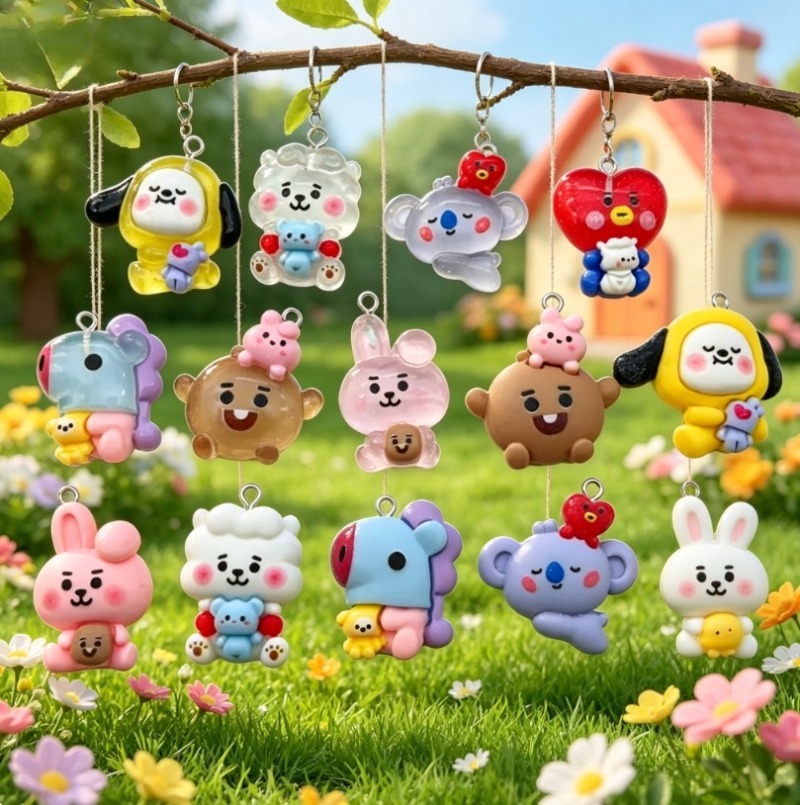 7 adet BT21 Reçine Karikatür F - Resin Art Craft incelemesi ve fiyatı