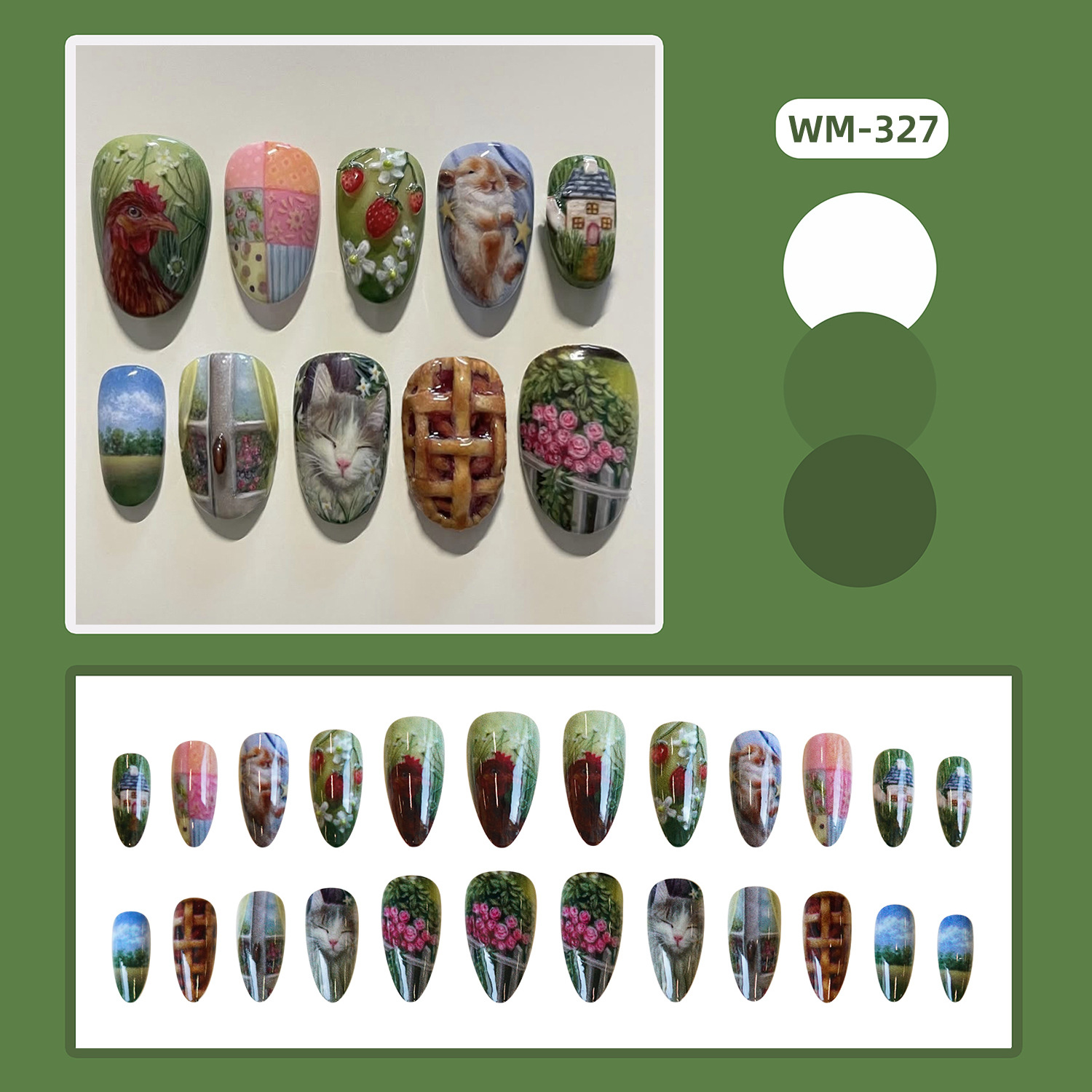 24 Adet Pastoral Tarz Badem Şe - Resin Art Flowers incelemesi ve fiyatı