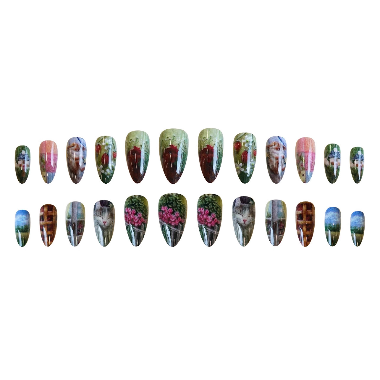 24 Adet Pastoral Tarz Badem Şe - Resin Art Flowers incelemesi ve fiyatı