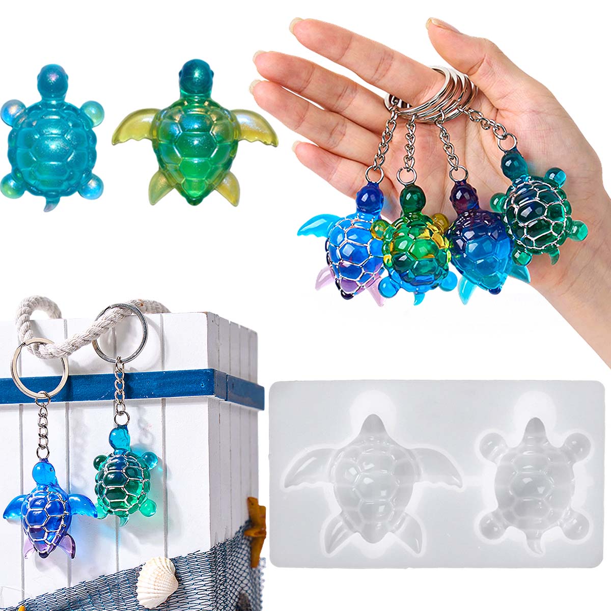 3D Deniz Kaplumbağası Anahtarl - Resin Art Letters incelemesi ve fiyatı