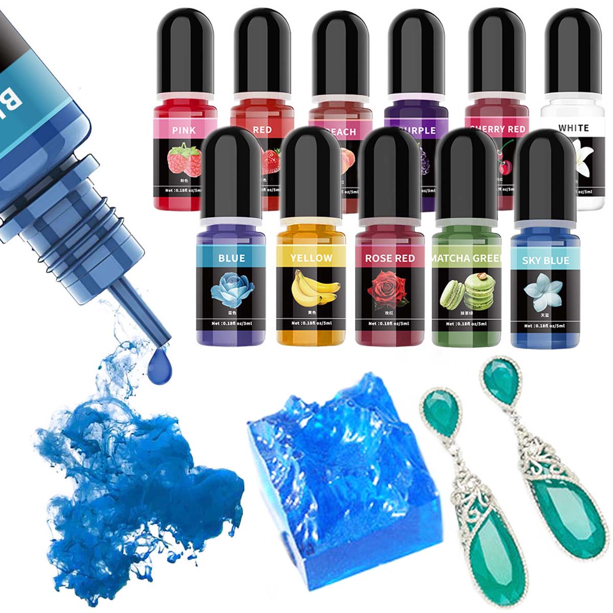 5 ml/şişe Epoksi Reçine Pigmen - Resin Art Letters incelemesi ve fiyatı