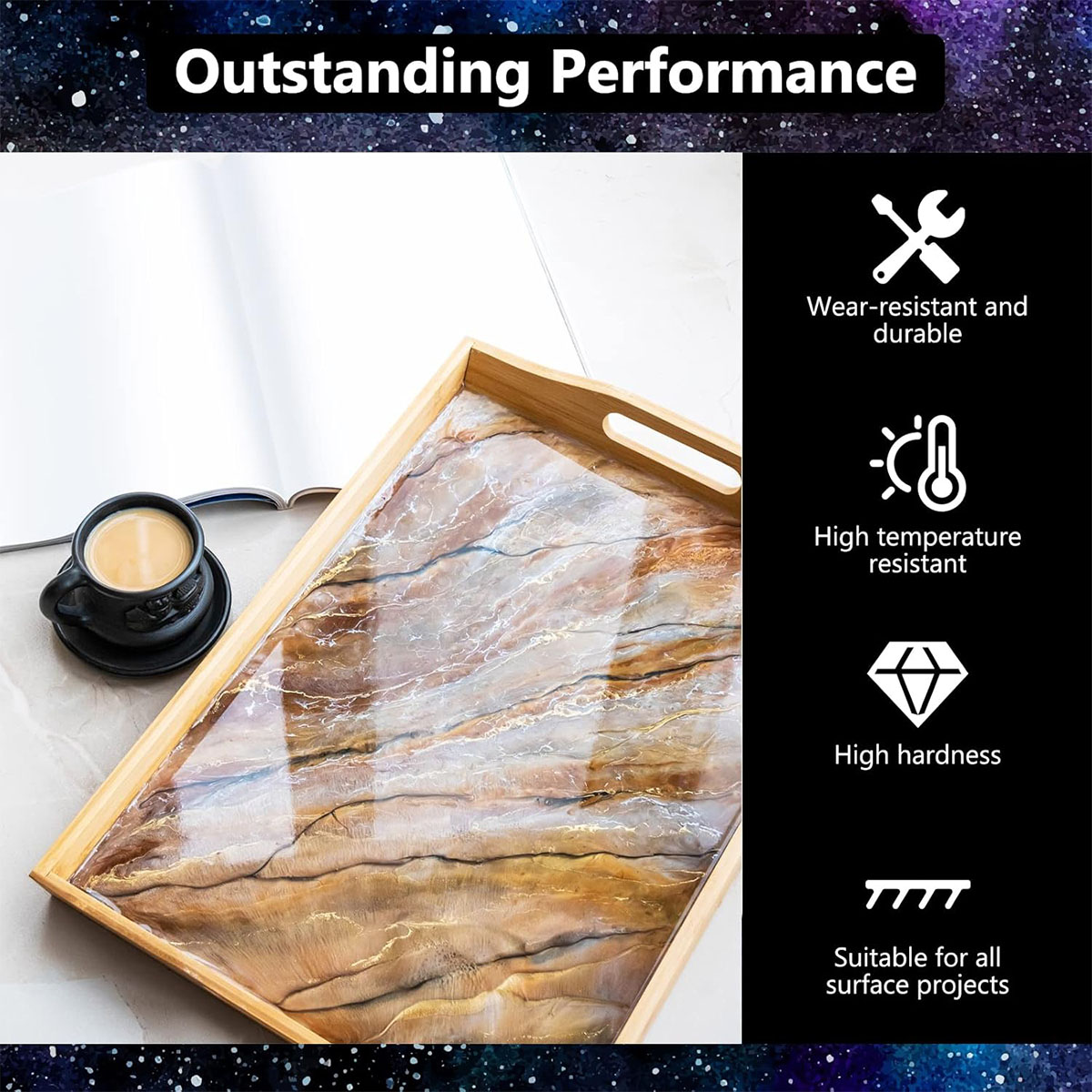 1000ml Kristal Berraklığında E - Resin Art With Wood incelemesi ve fiyatı